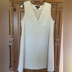 Banana Republic v neck, sleeveless a line ivory dress, size 12, NWOT